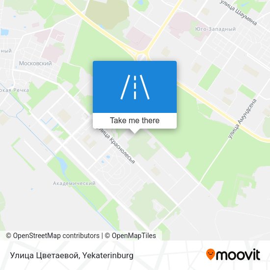 Улица Цветаевой map