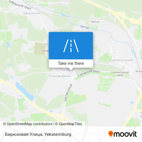 Бирюзовая Улица map