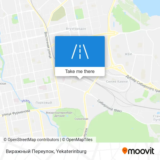 Виражный Переулок map