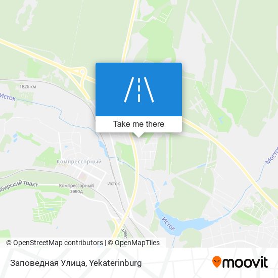 Заповедная Улица map