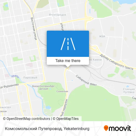 Комсомольский Путепровод map