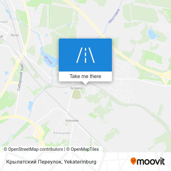 Крылатский Переулок map