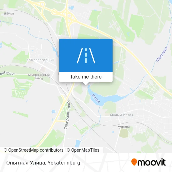 Опытная Улица map