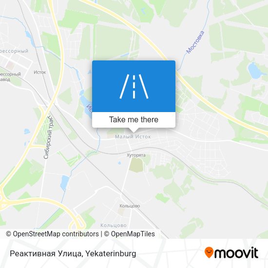 Реактивная Улица map