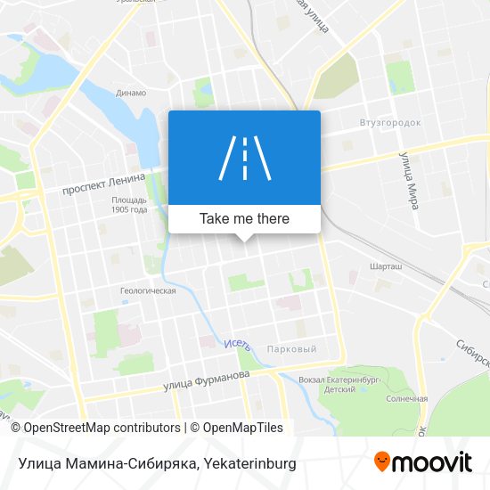 Улица Мамина-Сибиряка map