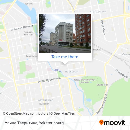 Улица Тверитина map