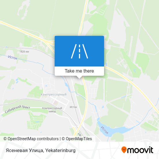 Ясеневая Улица map