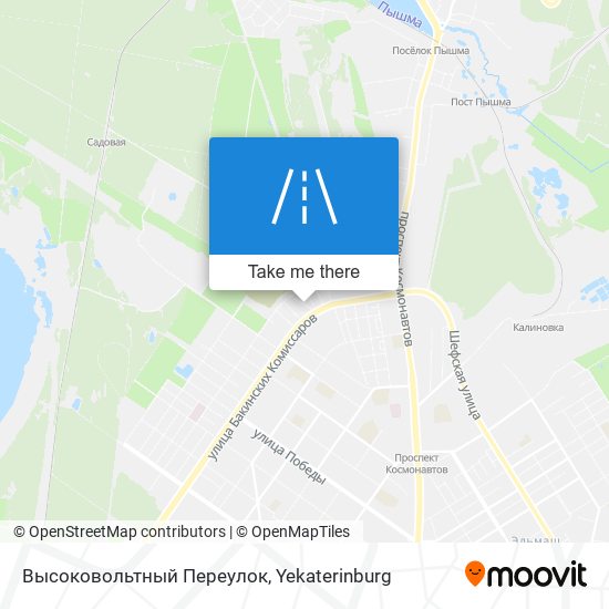 Высоковольтный Переулок map