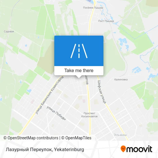Лазурный Переулок map