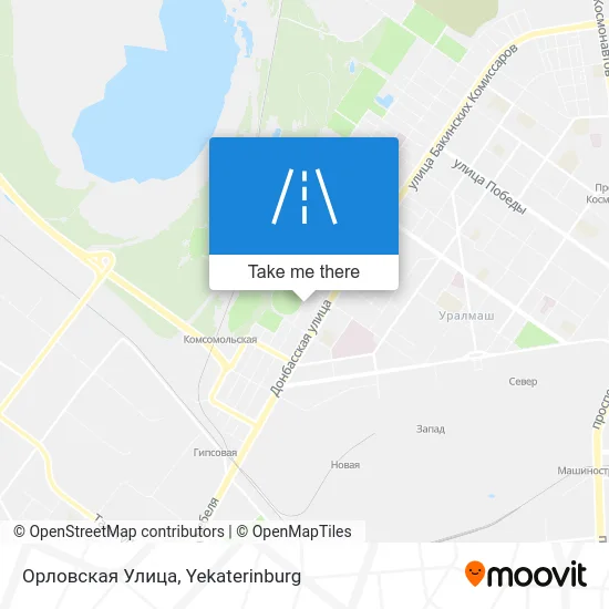 Орловская Улица map