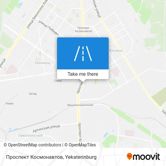 Проспект Космонавтов map