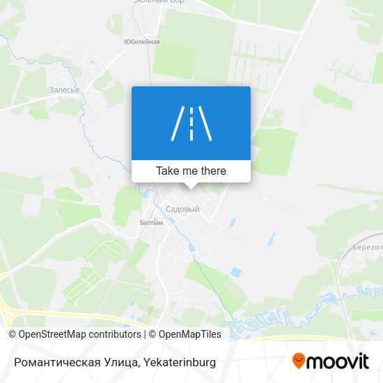 Романтическая Улица map