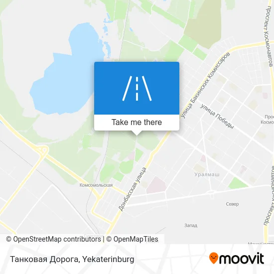 Танковая Дорога map