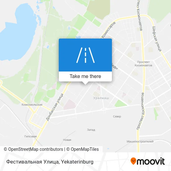 Фестивальная Улица map