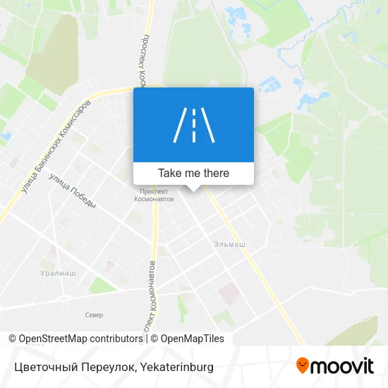 Цветочный Переулок map