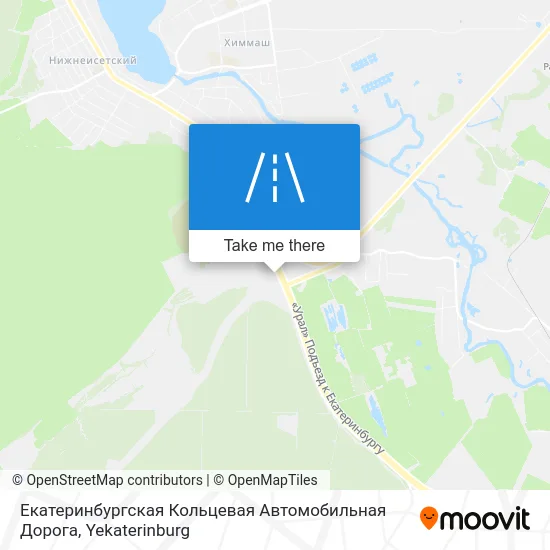 Екатеринбургская Кольцевая Автомобильная Дорога map