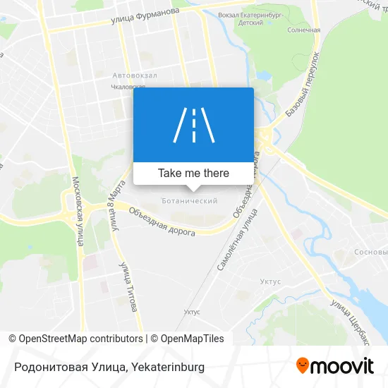 Родонитовая Улица map