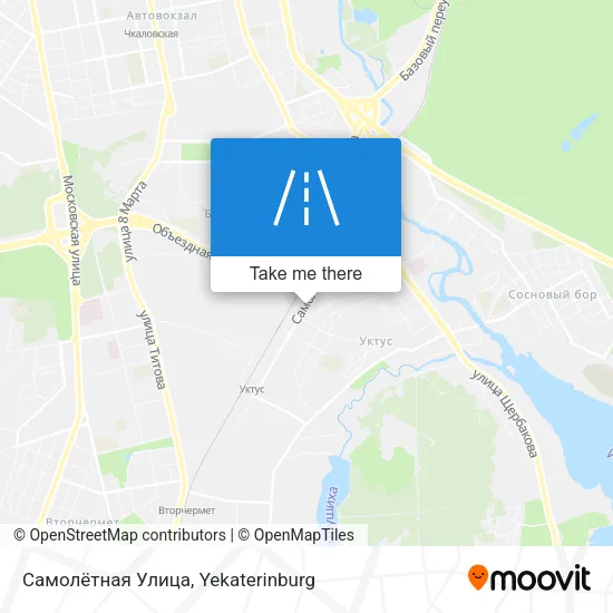 Самолётная Улица map