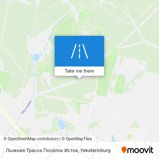 Лыжная Трасса Посёлок Исток map