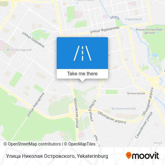 Улица ​Николая Островского map