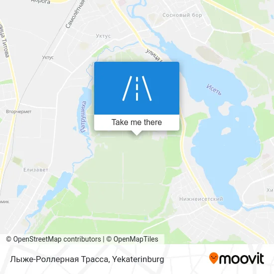 Лыже-Роллерная Трасса map