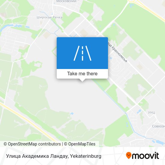 Улица Академика Ландау map