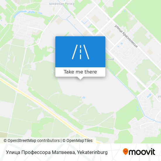 Улица Профессора Матвеева map