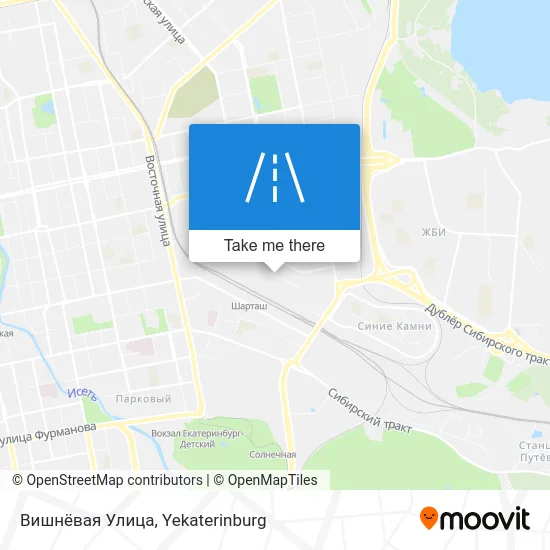 Вишнёвая Улица map