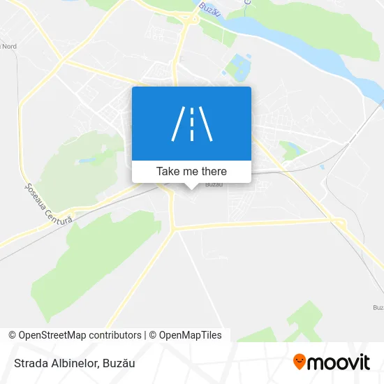 Strada Albinelor map