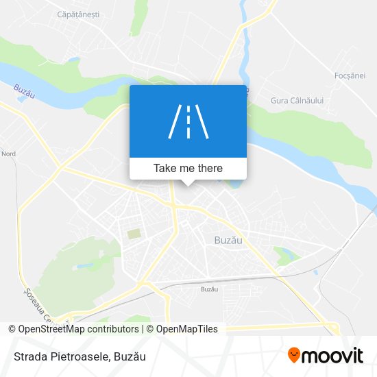 Strada Pietroasele map