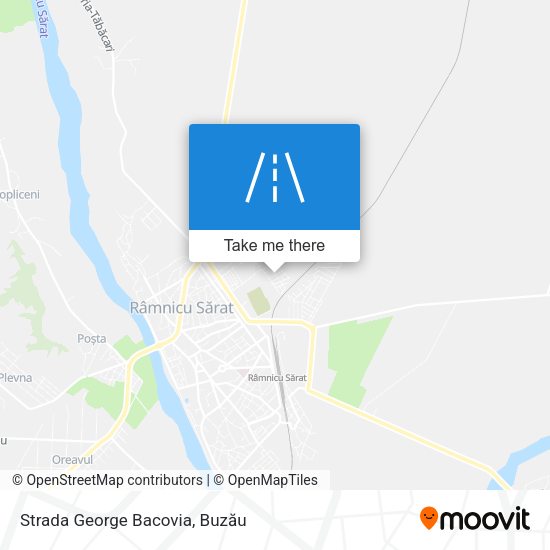 Strada George Bacovia map
