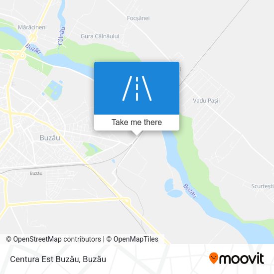 Centura Est Buzău map
