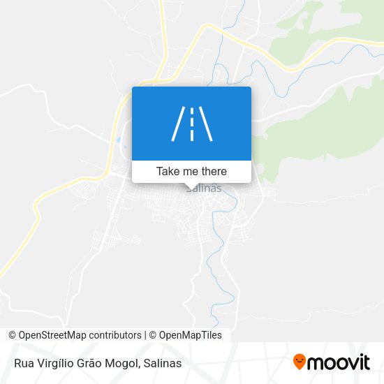 Rua Virgílio Grão Mogol map
