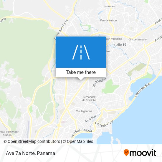 Ave 7a Norte map