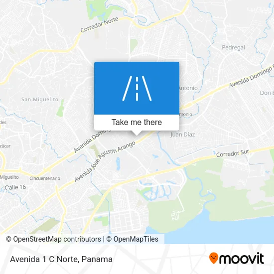 Mapa de Avenida 1 C Norte
