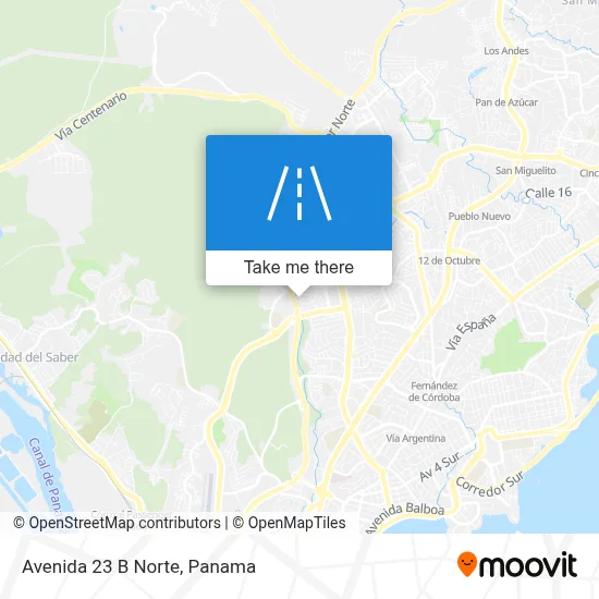 Avenida 23 B Norte map