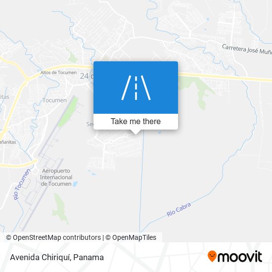 Avenida Chiriquí map