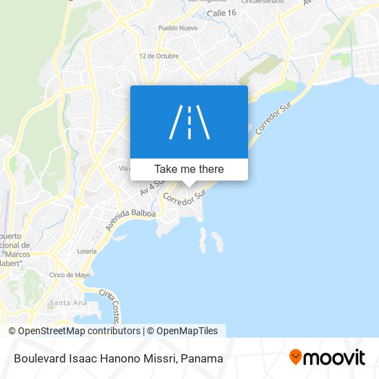 Boulevard Isaac Hanono Missri map