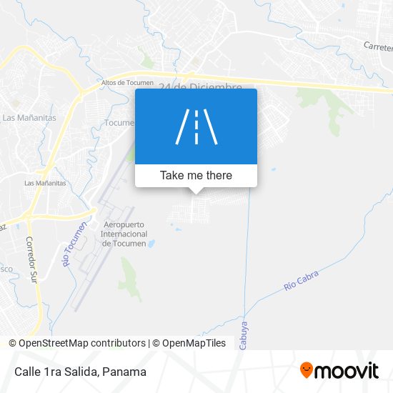 Calle 1ra Salida map