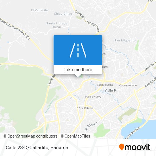 Calle 23-D/Calladito map