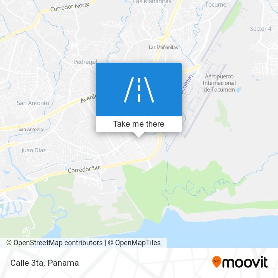 Mapa de Calle 3ta