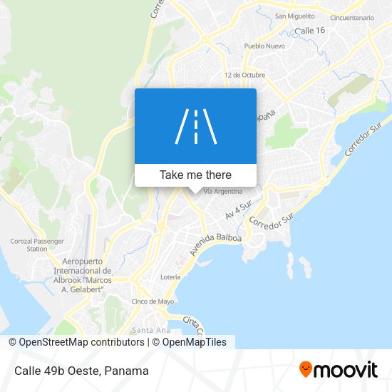 Mapa de Calle 49b Oeste