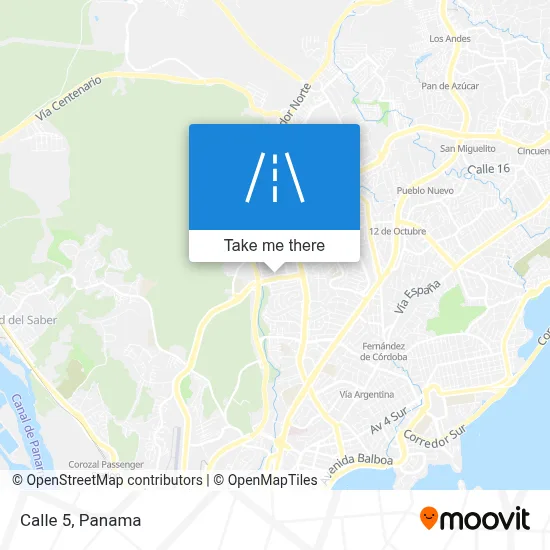 Calle 5 map