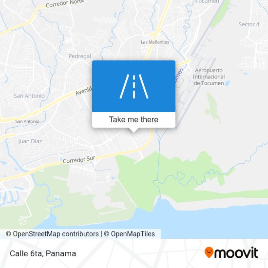 Mapa de Calle 6ta