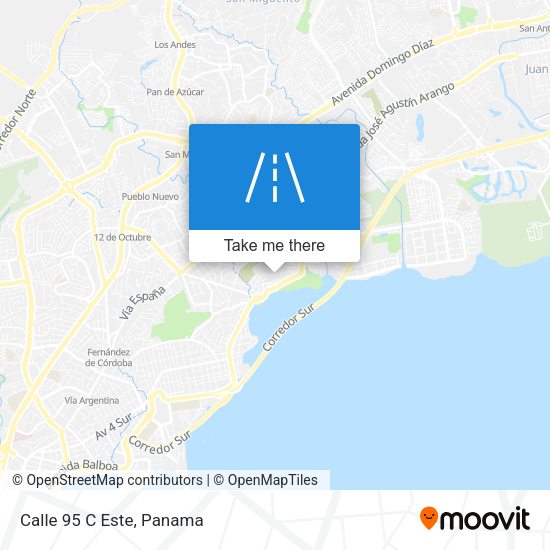 Mapa de Calle 95 C Este