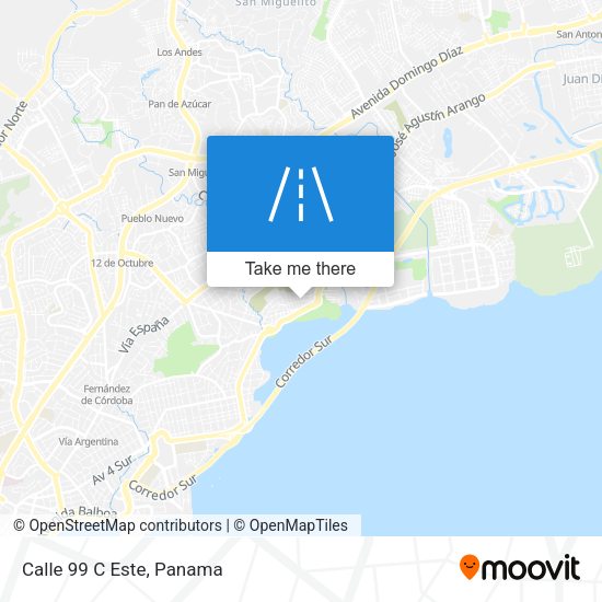 Mapa de Calle 99 C Este