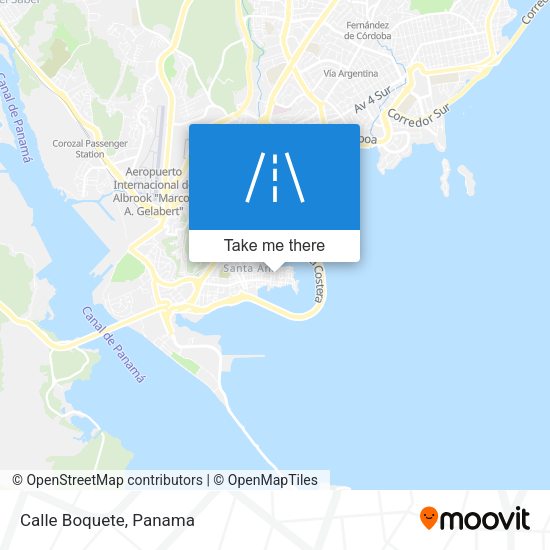 Mapa de Calle Boquete