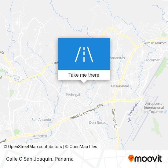 Calle C San Joaquín map