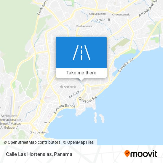 Calle Las Hortensias map