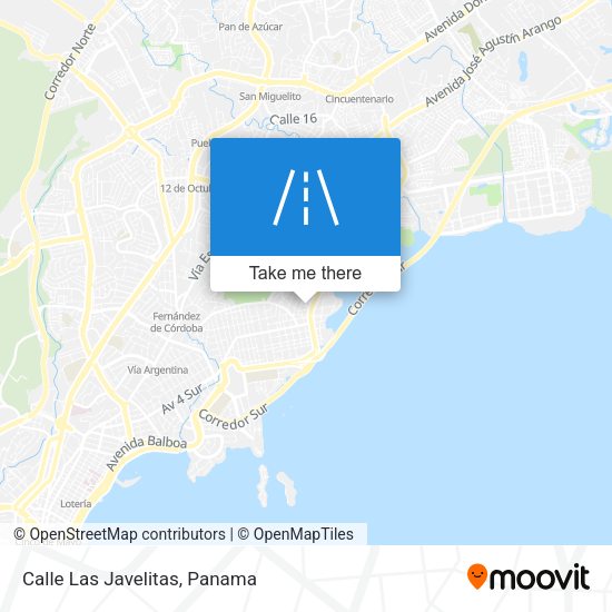 Mapa de Calle Las Javelitas